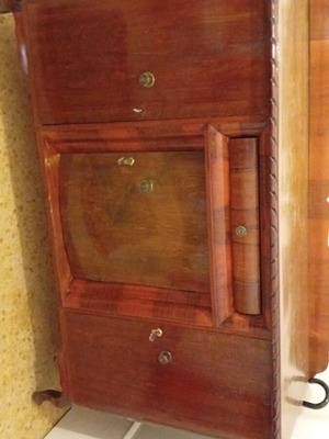 Wooden buffet cabinet with lockable cupboards used