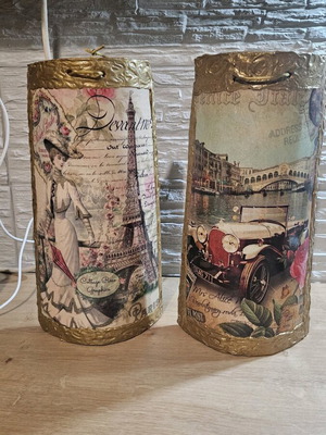Handmade vintage decorative tiles 30 cm height