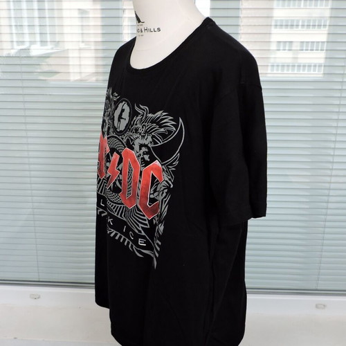 AC/DC Black Ice 2020 men's t-shirt like new, size XL/XXL, black