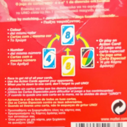 Uno Mattel 2003 collectible card game used