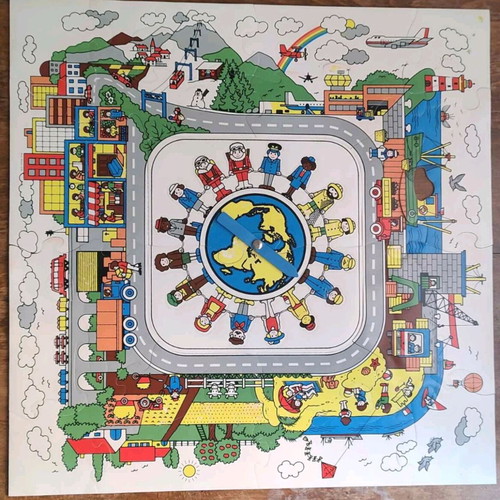 Vintage puzzle, missing piece