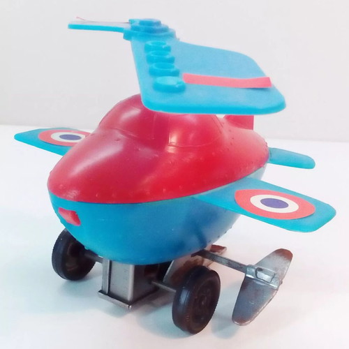 Priftis Wind-Up Plastic Amphibious Helicopter 60's Like New