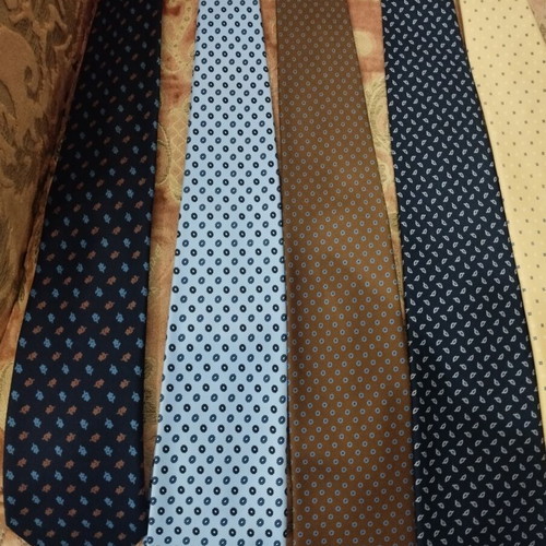 E Marinella Napoli Silk Ties pack of 7 like new, handmade