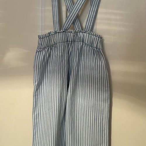 Zara striped pants with suspenders, unisex, 110 cm, 5 years