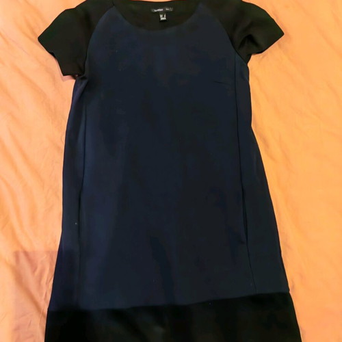Mango dress S black and blue like new, A-line