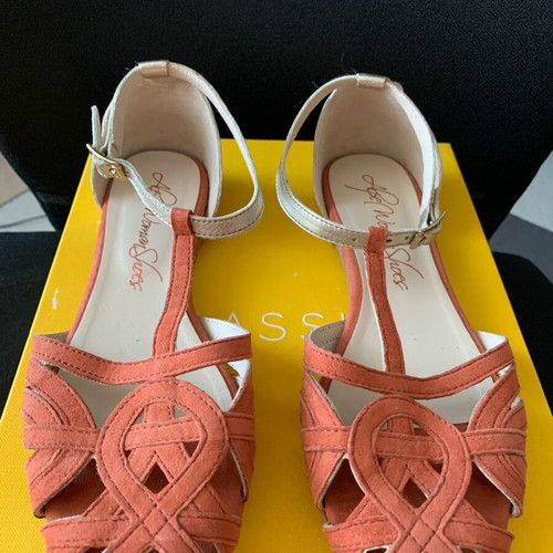 Alpe ballerinas like new, size 38, orange with gold strap