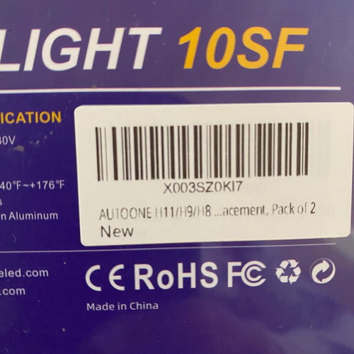 LED car fog lights for Xenon Type H11 new, unused