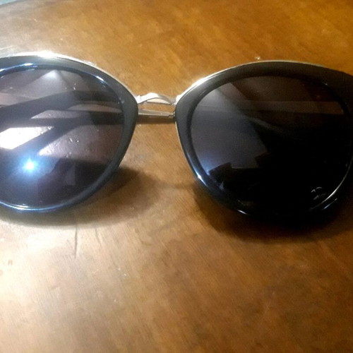 Rebecca Blu sunglasses used, black gold butterfly shape
