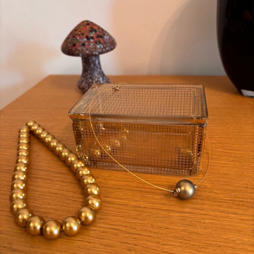 Crystal decorative box used from 1960 with lid