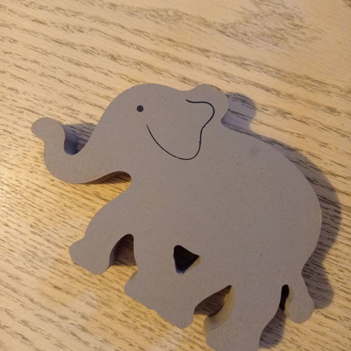 Wooden elephant decoration used