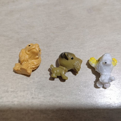 Schleich dog figures set of 3 used