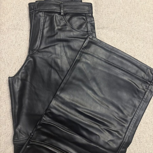 Zara leather-look pants like new, size S 36 8, black