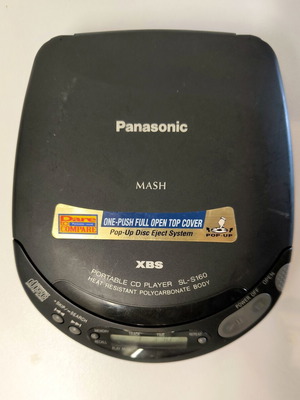 Panasonic SL-S160 portable CD player used, classic 90s model