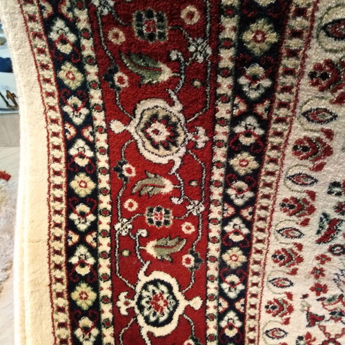 Biokarpet wool rug 2.50x3.00 new with burgundy color