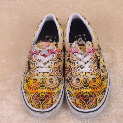 Vans women's sneakers with bandana and skull print size 37 used