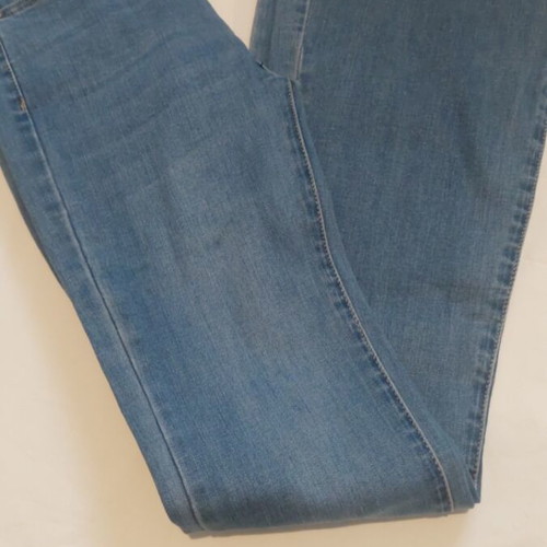 Flared denim pants used, size XS, blue