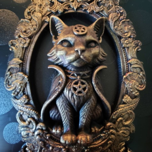 Baroque dark wall art 3D printed, hand-painted, new