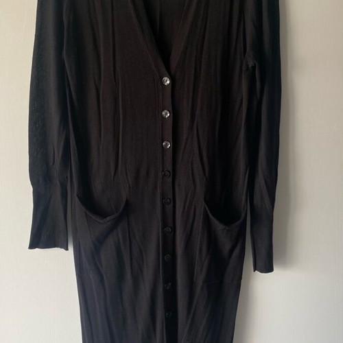 Zara long black cardigan size L like new