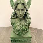 Mermaid Bust 15cm new with patina decorative statue