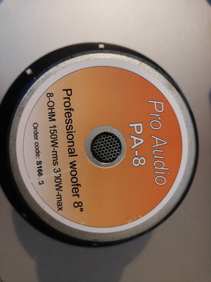 Ηχεία μεταχειρισμένα, Pro Audio PA-8 επαγγελματικό woofer 8"