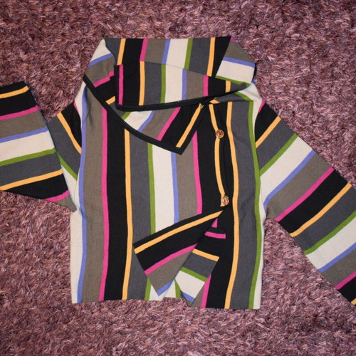 Bitte Kai Rand 100% Merino Wool Women's Vest Size S used, colorful