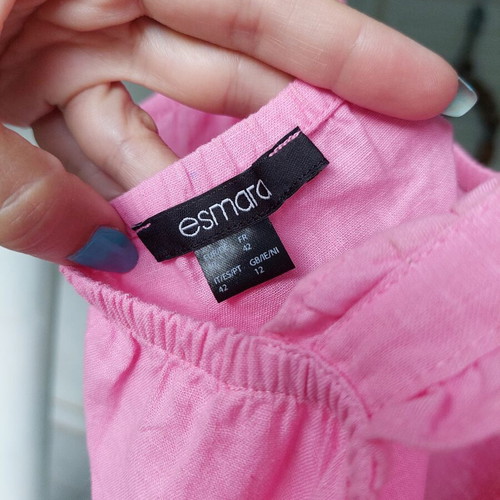 Esmara pink linen blouse large