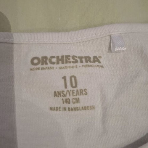 Orchestra blouse for girl 10 years used with design