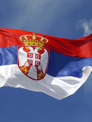 Polyester Serbia Flag 90×150 cm new