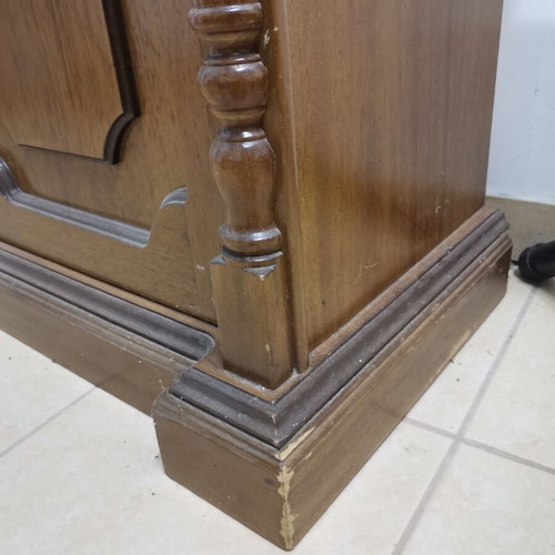 Entryway furniture with mirror, like new, vintage wooden shoe cabinet