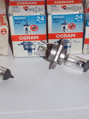 Osram Halogen Bilux H4 P43t Λαμπτήρες Αυτ/του Καινούργιο, 2 Λαμπτήρες Μαζί