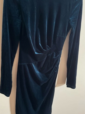 Velvet dress blue maroon small like new Monsoon