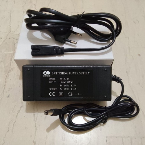 Universal power supply SW-0229 24V DC 1.5A, new