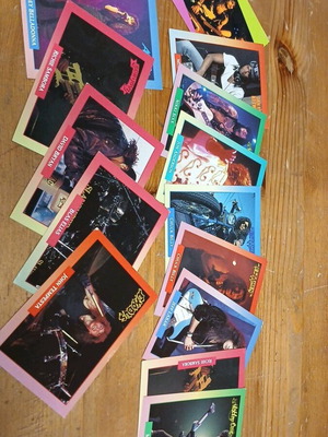 Trading cards Rockcards Brockrum μεταχειρισμένες, πακέτο 13 καρτών
