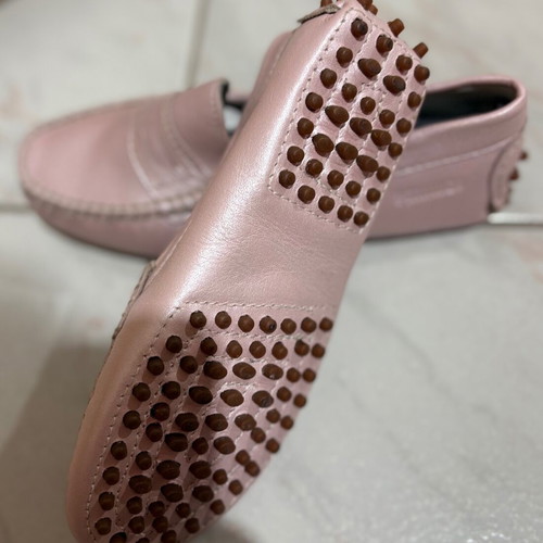 Leather moccasins new, size 34, pink