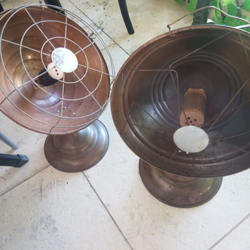Copper and metal stove used