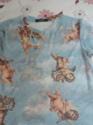 Bershka blouse like new, turquoise, size M