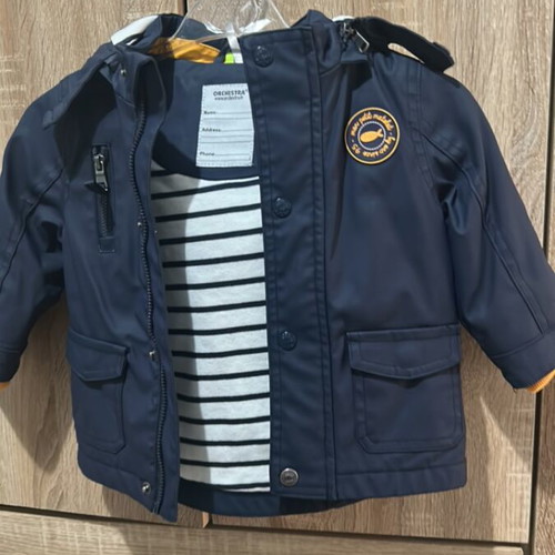 Waterproof jacket 12-18 months with fabric lining used