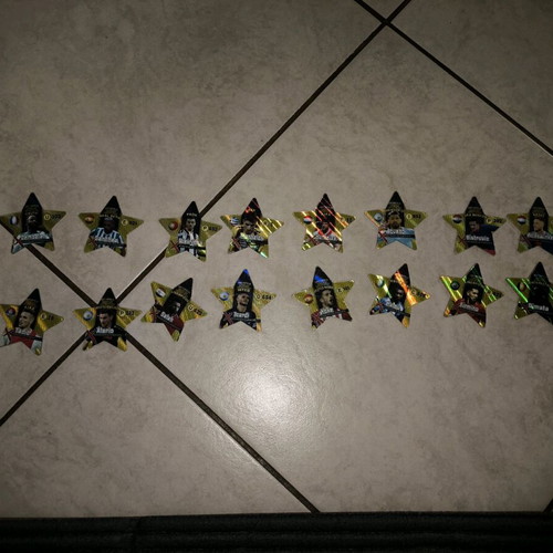 Metal collectible star caps like new