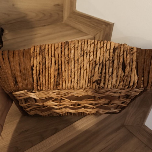 Wicker baskets used, set of 2 with minor damages