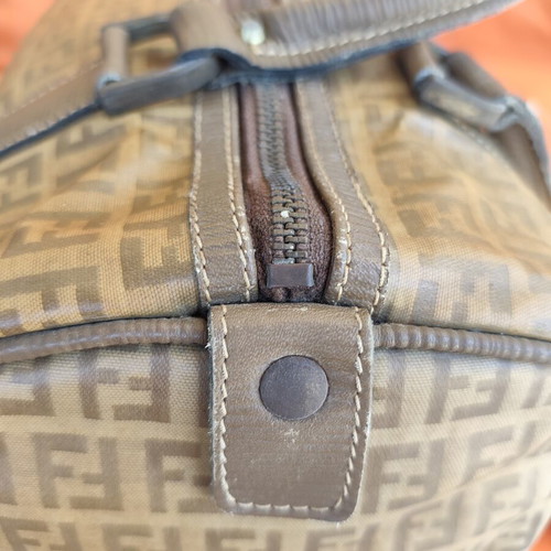 Fendi Boston bag in Monogram Zucca PVC leather
