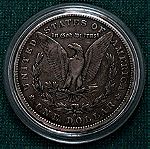  1880 ΑΣΗΜΕΝΙΟ ΑΜΕΡΙΚΑΝΙΚΟ ΔΟΛΑΡΙΟ  Morgan Dollar .