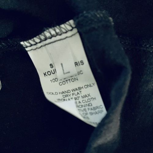 T-shirt Stelios Koudounaris unisex, size L, like new, black and beige