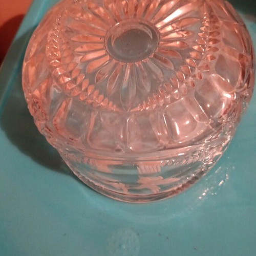 Glass fruit bowl from 1980s like new