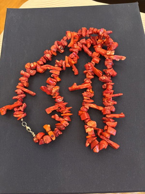 Vintage coral necklace 90 cm, 235 g, like new