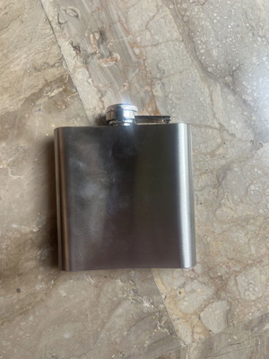 Hip Flask silver new