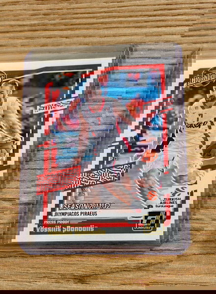 Καρτα Βασιλης Σπανουλης Ολυμπιακος Panini Euroleague 2023-24 Press Proof