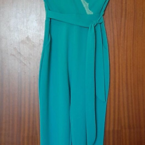 Jumpsuit petrol like new, one size with belt and pockets