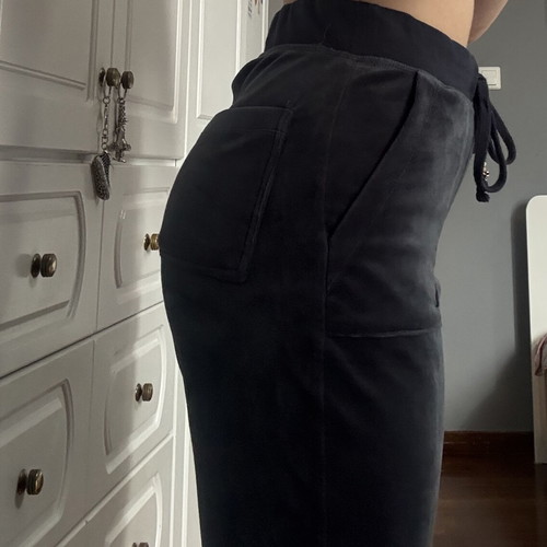 SugarFree pants used, size S, dark turquoise with missing gold lace