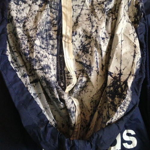 Adidas windbreaker jacket XL vintage blue with large white logo used