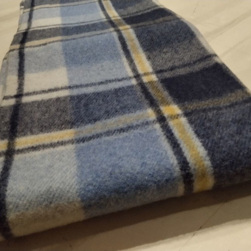 Vintage single pure virgin wool blanket Omega, new